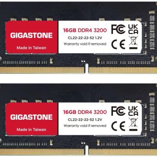 Memoria RAM Gigastone de 32 GB DDR4-3200 para Portátil, Kit de 2 × 16 GB