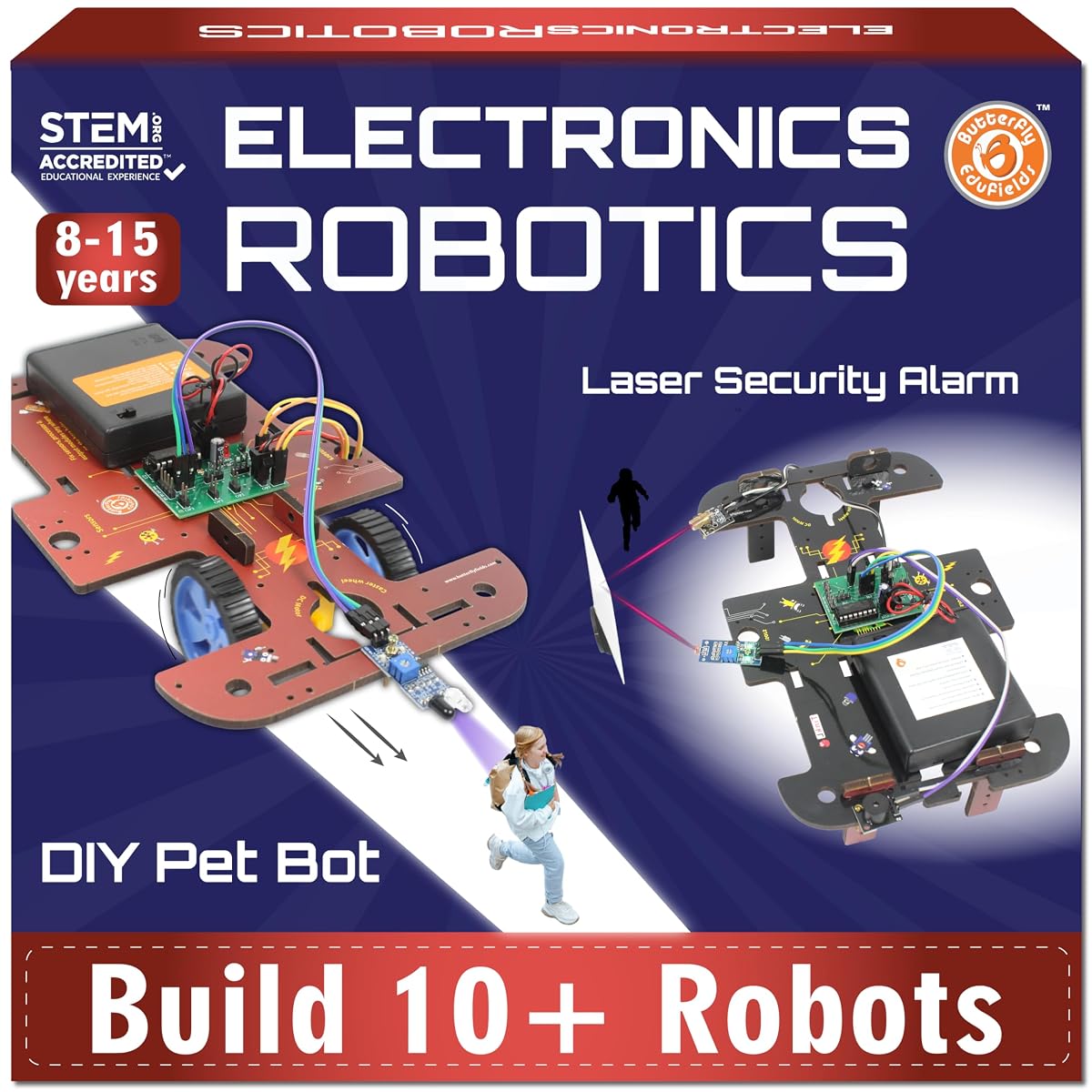 Kit de Robótica STEM Butterfly EduFields 10 en 1 para Niños