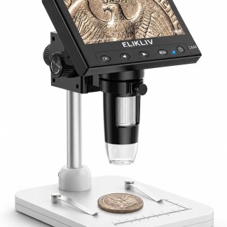 Microscopio Digital Elikliv EDM4 con Pantalla LCD de 4,3 Pulgadas y Aumento de 1000×