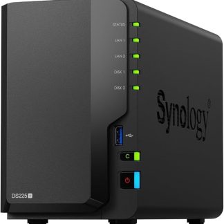 NAS Synology DiskStation DS225+ de 2 Bahías, Sin Discos